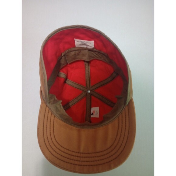 Vintage Carhartt Duck Canvas Cap Hat Mens Medium Tan Ear Flap Thermal WIP USA - Picture 7 of 12